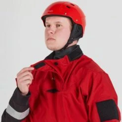 NRS Extreme SAR Dry Suit -Diving Suit Co 22529 04 red model neckclosure 111021 2000x2000