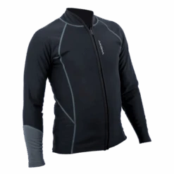 AQ-Tec Men's Long Sleeve Zippered Shirt- Disconitnued -Diving Suit Co aq tec menslongsleeve sideangle right