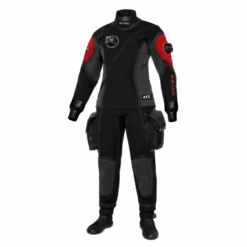 BARE Women's Guardian Tech Dry -Diving Suit Co bare guardiantechdrysuit 0 red