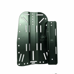 Aluminum Backplate With STA -Diving Suit Co black backplate package