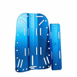 Aluminum Backplate With STA -Diving Suit Co blue backplate package
