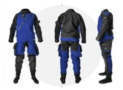 E.Lite Plus Drysuit -Diving Suit Co blue full