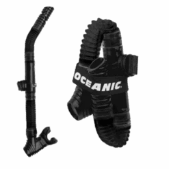OCEANIC POCKET SNORKEL - ALL BLACK