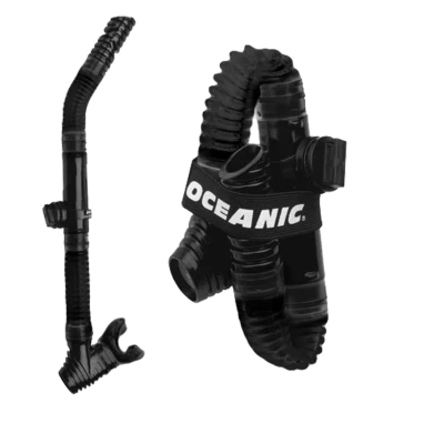 OCEANIC POCKET SNORKEL - ALL BLACK 3 OCEANIC POCKET SNORKEL - ALL BLACK