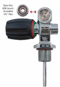 Faber HP133 Steel Tank - Gun Metal Grey -Diving Suit Co pro valve 3 5