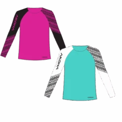 Ladies Sun Shirt 11 Ladies Sun Shirt -Diving Suit Co rashguard ladies magenta and teal