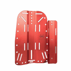 Aluminum Backplate With STA -Diving Suit Co red backplate package