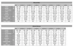 Aqua Lung Men's Blizzard Neoprene Drysuit - M, ML, Or XL -Diving Suit Co size chart bl