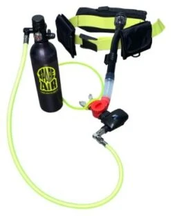 Spare Air Xtreme 6 Complete Mini Scuba Kit -Diving Suit Co spare air xtreme 6 unit outlined label 400x508