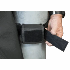 Single Weight Pocket With Hook-and-Loop Front -Diving Suit Co wb101v single weight pocket with hook and loop front 2